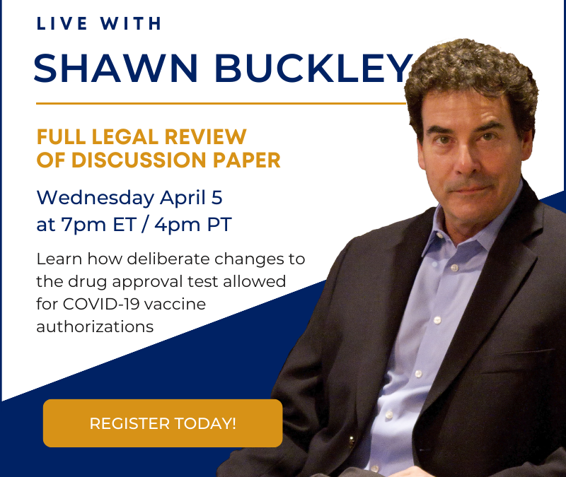 Final Reminder to Register | April 5, 2023 LIVE Legal Review of Discussion Paper with Shawn Buckley