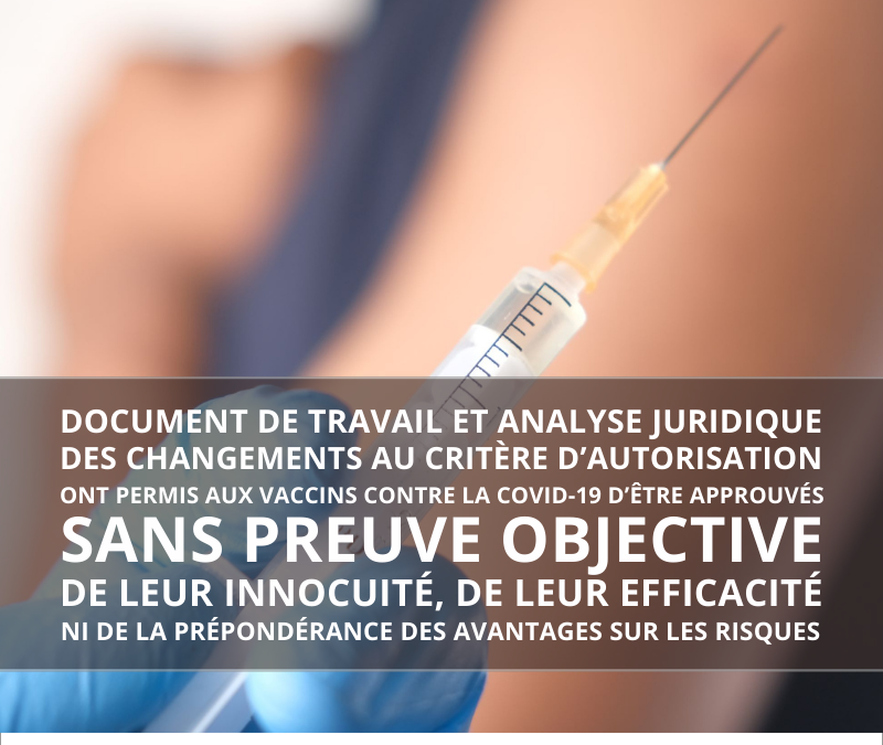 Publication d’un Document de Travail et d’une Analyse Juridique en Ligne – les Vaccins Contre la COVID-19